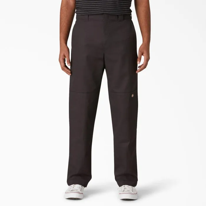 Slim Straight Fit Double Knee Pants Black Black bkx Men Dickies Double Knee