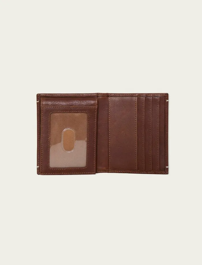 Smooth Leather LFold Wallet Dark Brown Men Lucky Brand Bags and Wallets