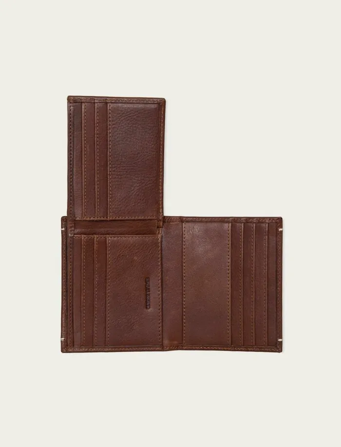 Smooth Leather LFold Wallet Dark Brown Men Lucky Brand Bags and Wallets