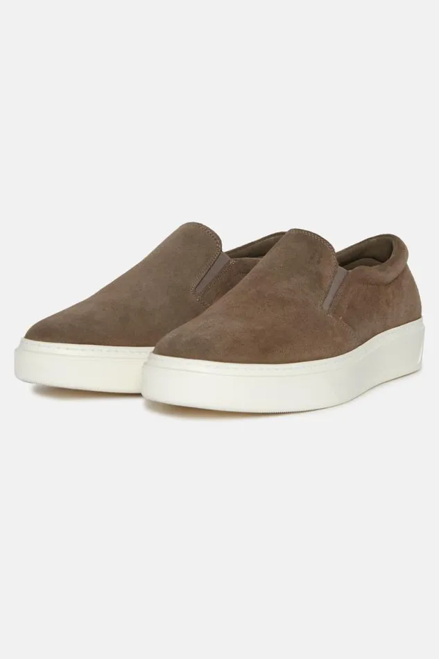 Sneakers Men Boggi Milano Beige Suede SlipOns Brown Sneakers Men Boggi Milano Beige Suede SlipOns Brown