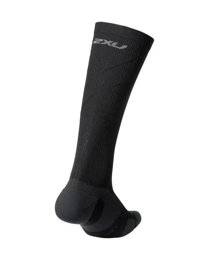 Socks Accessories 2XU Vectr Light Cushion Full Length Compression Socks Blacktitanium