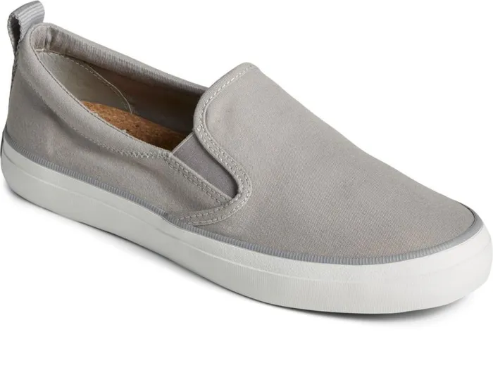 Sperry Sneakers Women SeaCycled Crest Twin Gore Canvas Sneaker Grey Sperry Sneakers Women SeaCycled Crest Twin Gore Canvas Sneaker Grey