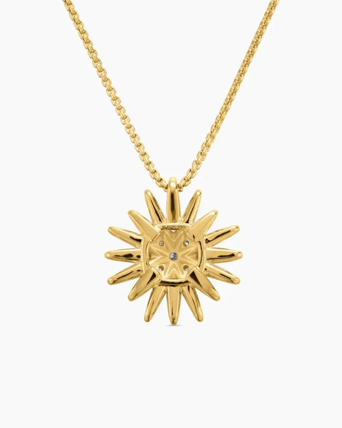 Starburst Pendant Necklace In 18K Yellow Gold With Diamonds 19mm Women David Yurman Pendant Starburst Pendant Necklace In 18K Yellow Gold With Diamonds 19mm Women David Yurman Pendant