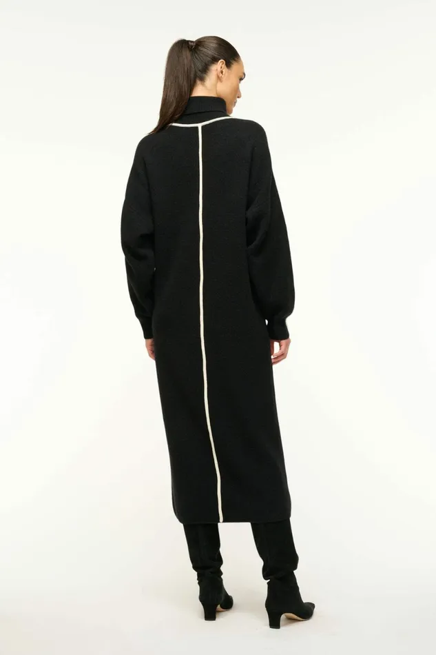 STAUD APRES DRESS Black Ivory Women Dresses STAUD APRES DRESS Black Ivory Women Dresses
