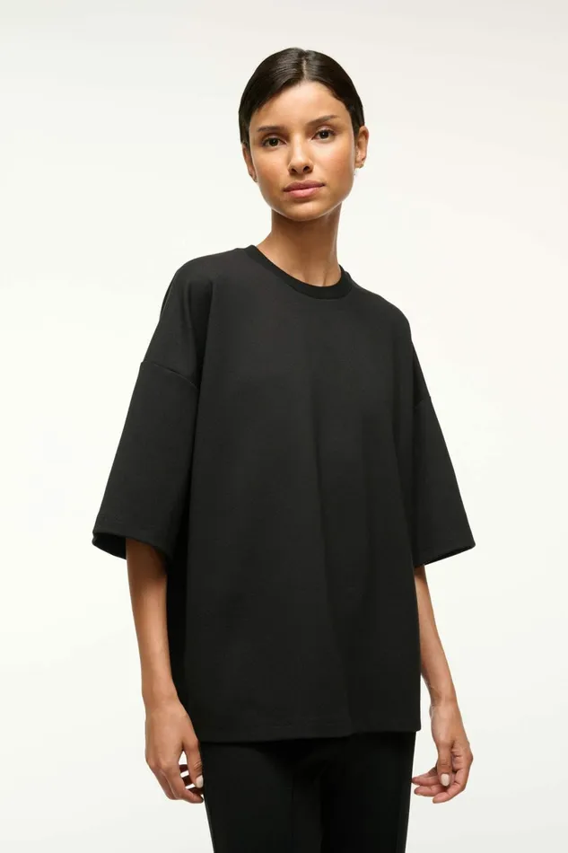 STAUD CAPSULE TOP Black Women Tops