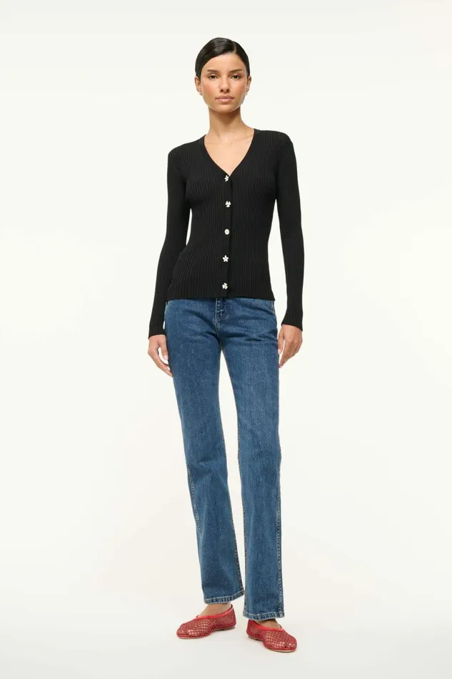 STAUD CARGO SWEATER Black Women Sweaters STAUD CARGO SWEATER Black Women Sweaters