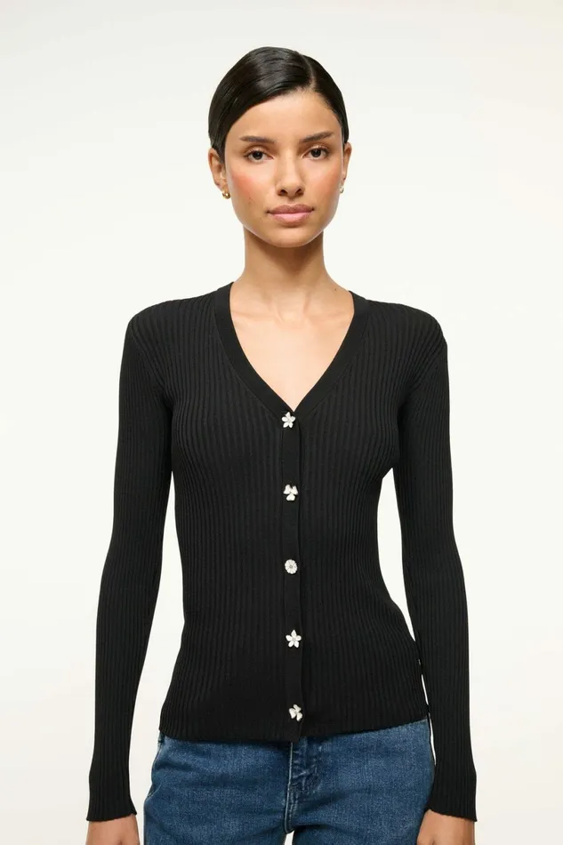 STAUD CARGO SWEATER Black Women Sweaters STAUD CARGO SWEATER Black Women Sweaters