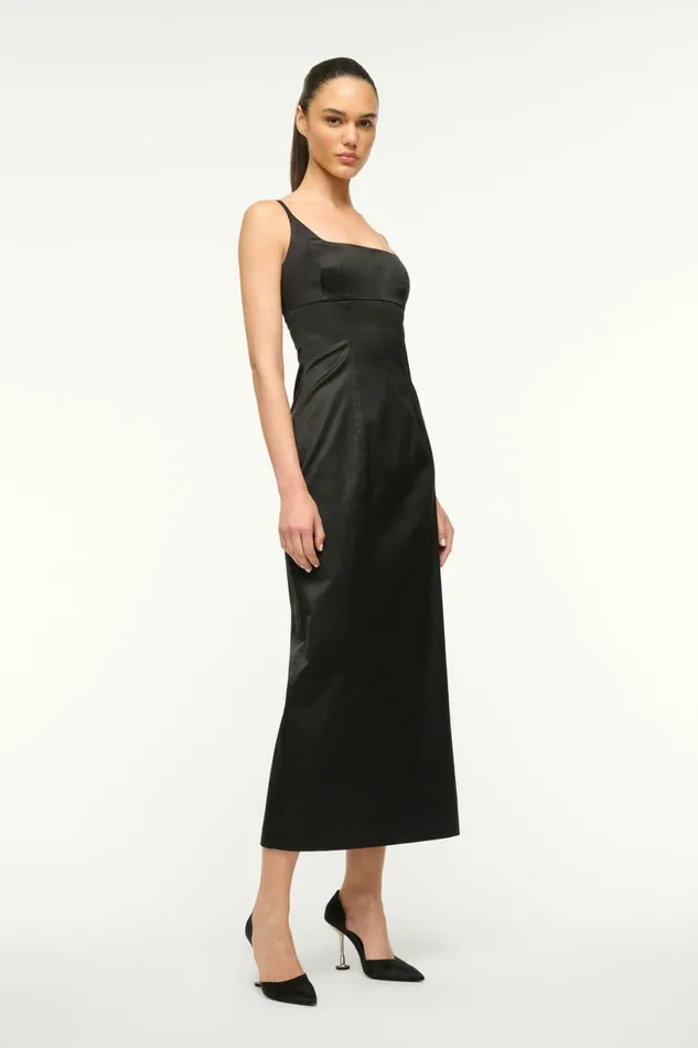 STAUD CAROL DRESS Black Women Dresses STAUD CAROL DRESS Black Women Dresses