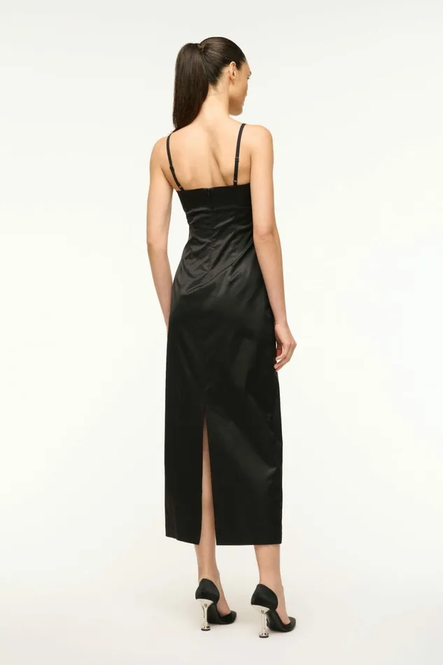 STAUD CAROL DRESS Black Women Dresses STAUD CAROL DRESS Black Women Dresses