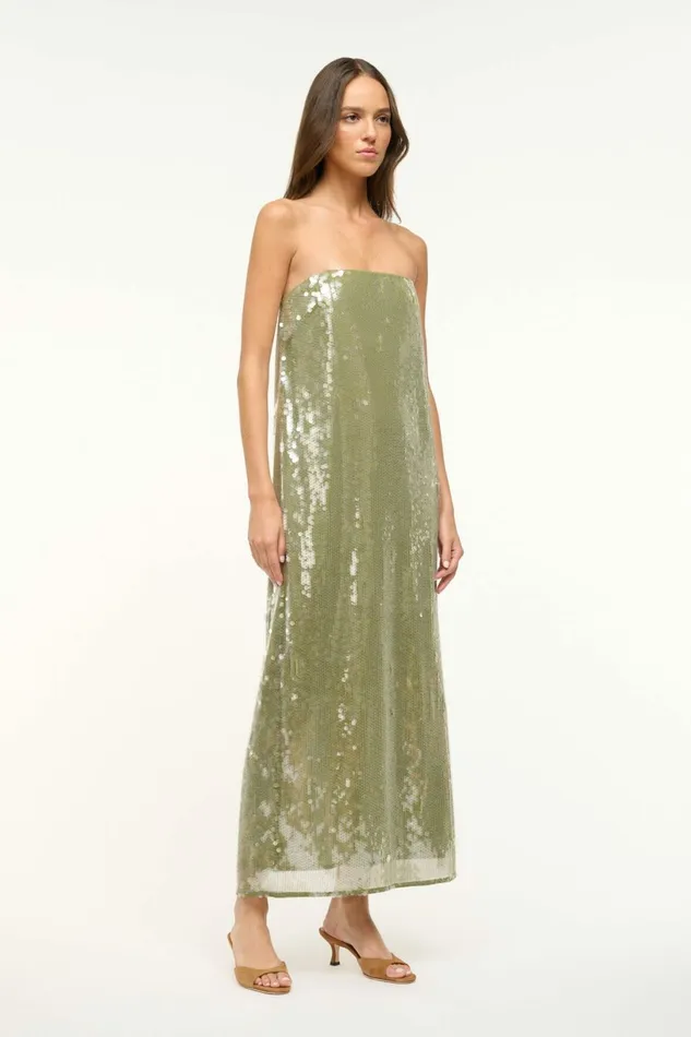 STAUD CASEY DRESS Garden Moss Women Dresses