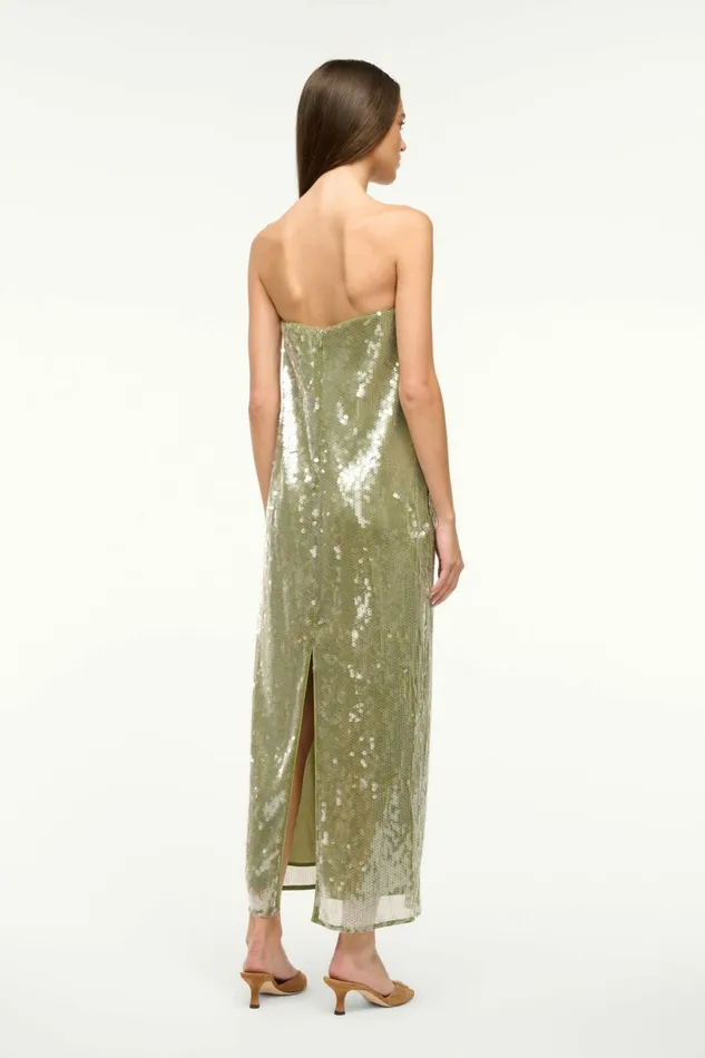 STAUD CASEY DRESS Garden Moss Women Dresses