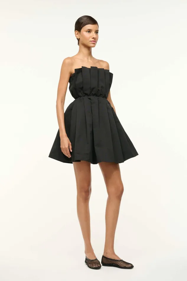STAUD CORDELIA DRESS Black Women The Evening Edit STAUD CORDELIA DRESS Black Women The Evening Edit