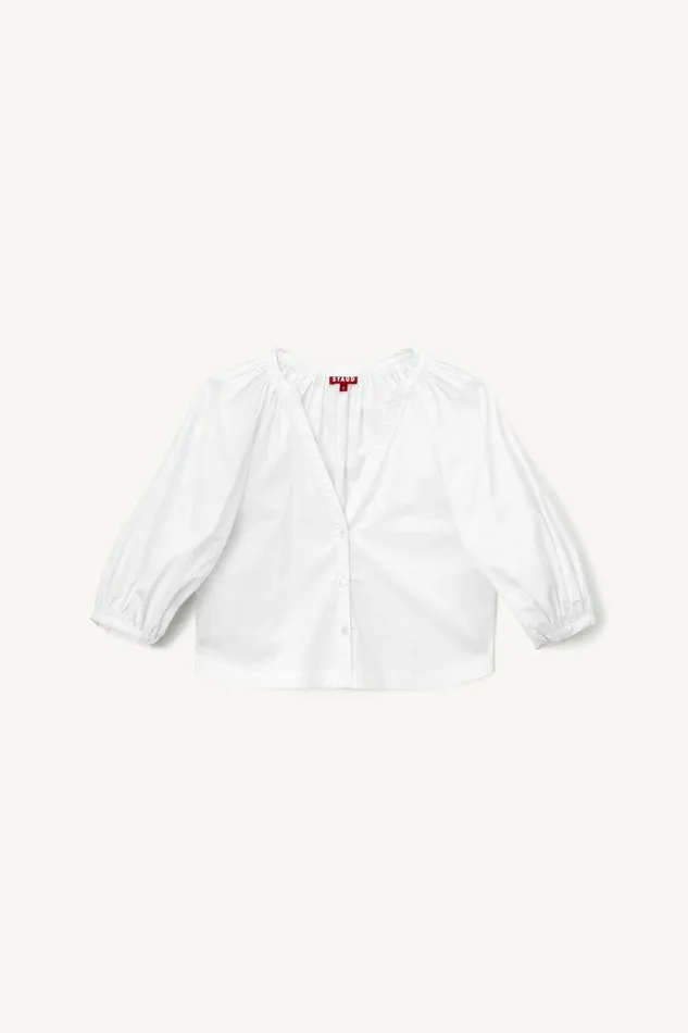 STAUD DILL TOP White Women Tops