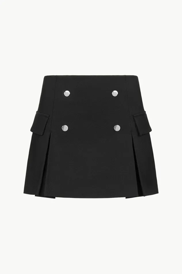 STAUD DIVISION SKIRT Black Women Skirts STAUD DIVISION SKIRT Black Women Skirts