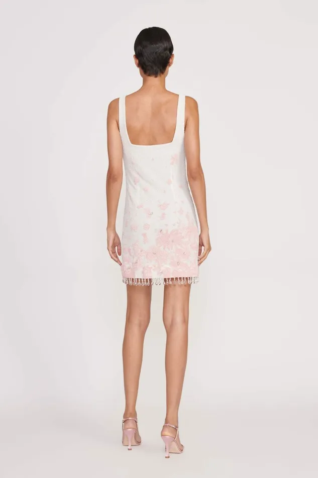 STAUD LE SABLE DRESS Ivory Cherry Blossom Toile Women Dresses STAUD LE SABLE DRESS Ivory Cherry Blossom Toile Women Dresses
