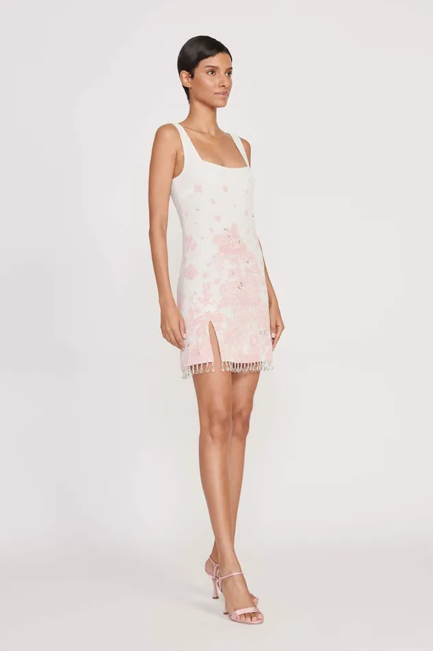 STAUD LE SABLE DRESS Ivory Cherry Blossom Toile Women Dresses STAUD LE SABLE DRESS Ivory Cherry Blossom Toile Women Dresses
