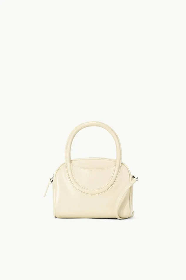 STAUD MAUDE MINI BOWLER BAG Cream Women Clutches and Handhelds