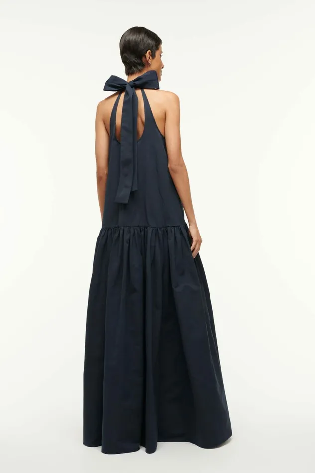 STAUD MAXI MARLOWE DRESS Navy Women Dresses STAUD MAXI MARLOWE DRESS Navy Women Dresses