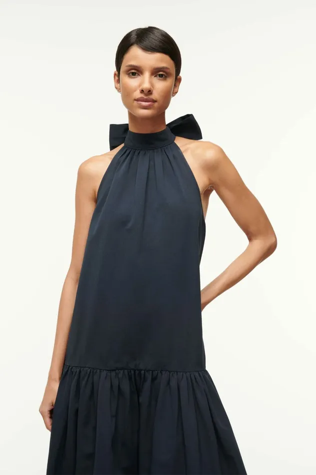 STAUD MAXI MARLOWE DRESS Navy Women Dresses STAUD MAXI MARLOWE DRESS Navy Women Dresses