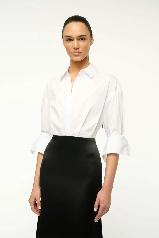 STAUD NILE DRESS Black Women Dresses STAUD NILE DRESS Black Women Dresses