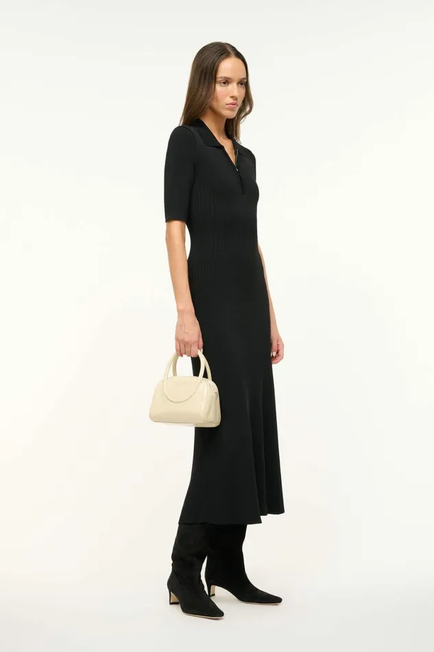STAUD ROLAND DRESS Black Women Dresses STAUD ROLAND DRESS Black Women Dresses