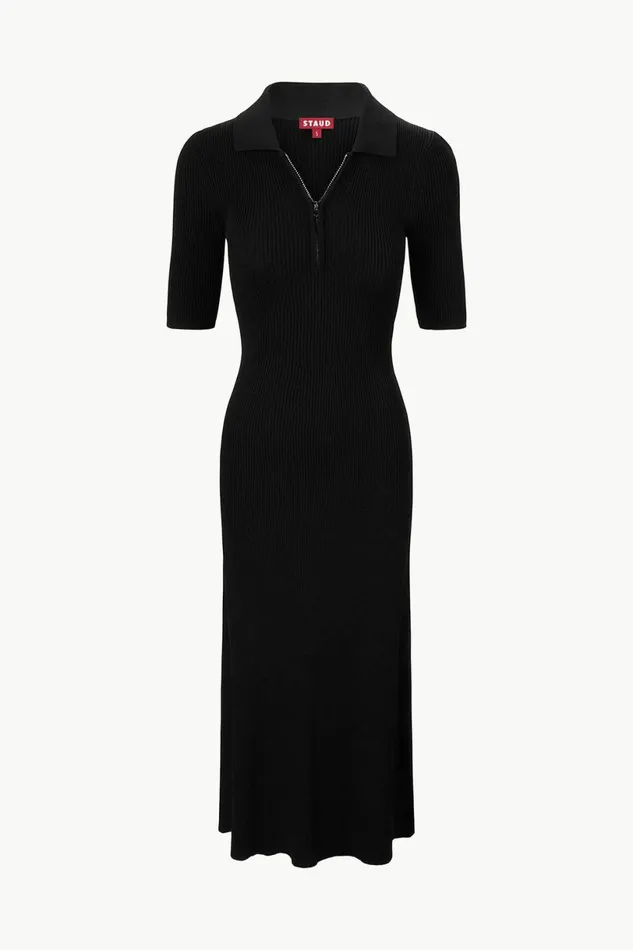 STAUD ROLAND DRESS Black Women Dresses STAUD ROLAND DRESS Black Women Dresses