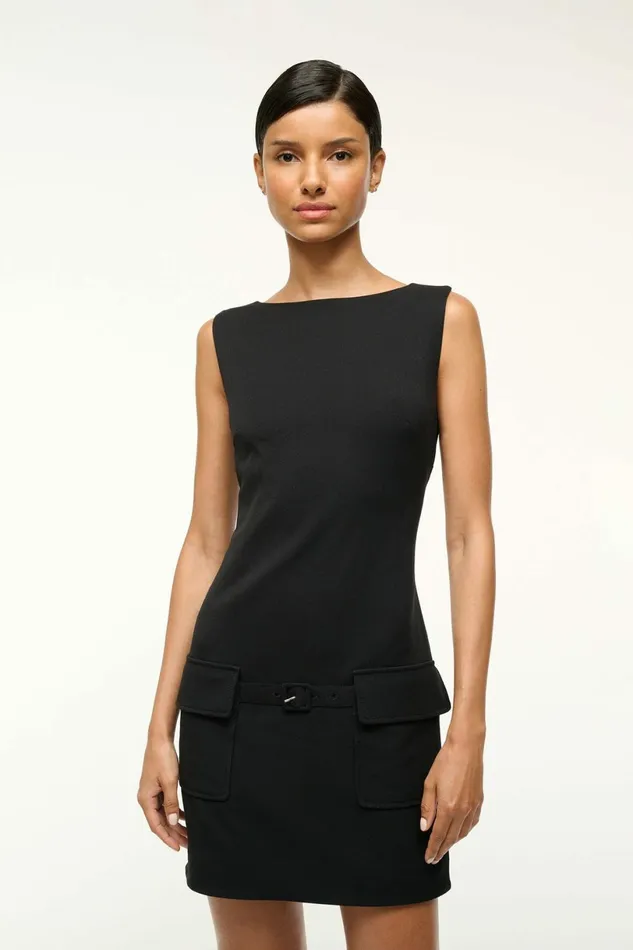 STAUD SHEILA DRESS Black Women Dresses STAUD SHEILA DRESS Black Women Dresses