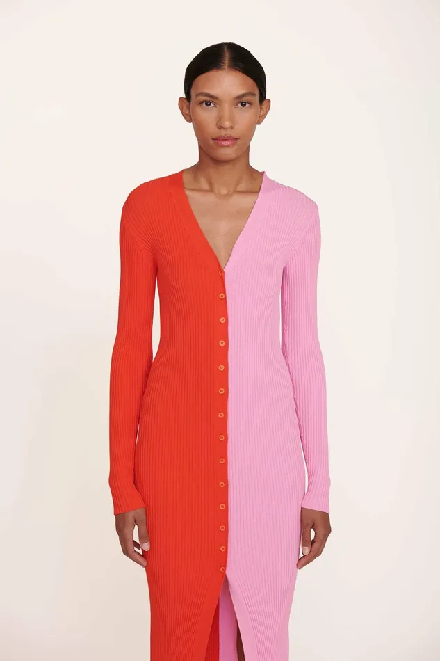 STAUD SHOKO SWEATER Poppy Rosebud Women Dresses STAUD SHOKO SWEATER Poppy Rosebud Women Dresses