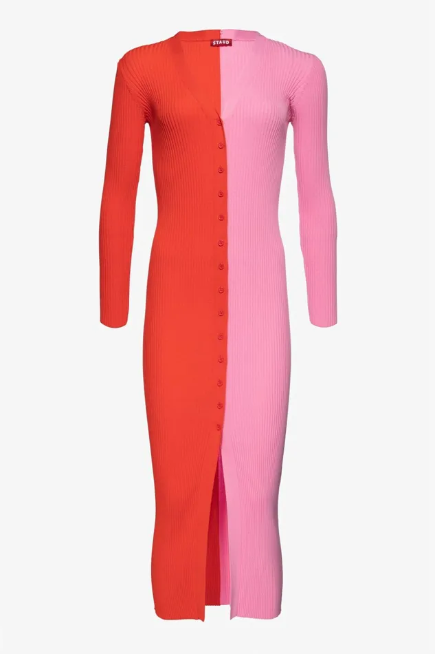 STAUD SHOKO SWEATER Poppy Rosebud Women Dresses STAUD SHOKO SWEATER Poppy Rosebud Women Dresses