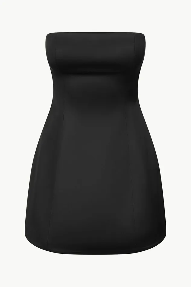 STAUD SILVIA DRESS Black Women Dresses STAUD SILVIA DRESS Black Women Dresses