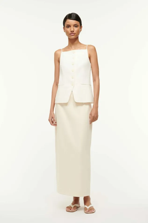 STAUD SMITH SKIRT Ecru Women Skirts