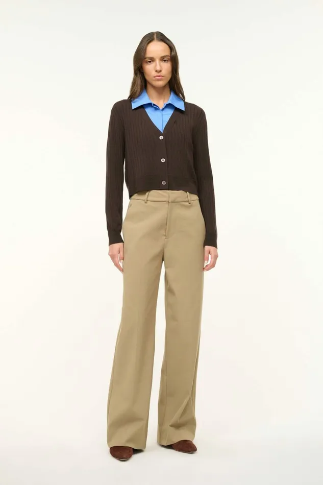 STAUD WALLIS SWEATER Earth Cornflower Women The Knit Shop STAUD WALLIS SWEATER Earth Cornflower Women The Knit Shop
