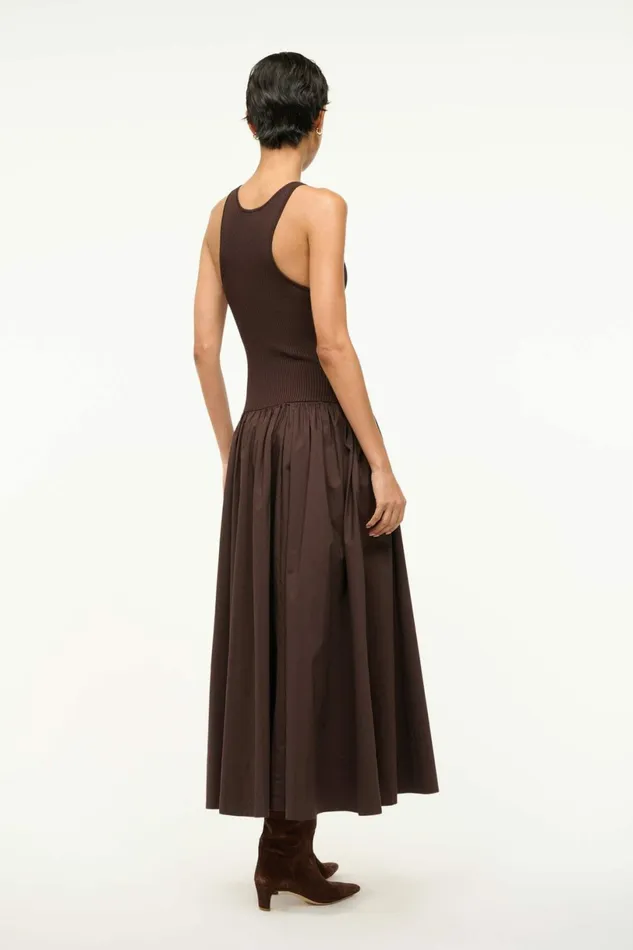 STAUD YAMILA DRESS Earth Women Dresses STAUD YAMILA DRESS Earth Women Dresses
