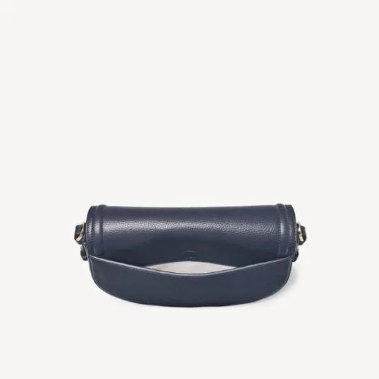 Stella Satchel Navy Pebble Women Aspinal Of London Shoulder