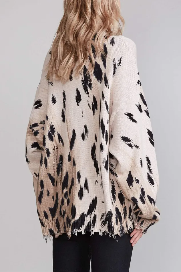 Sweaters Oversized Sweater 8211 Cheetah 8211 R13 Women Sweaters Oversized Sweater 8211 Cheetah 8211 R13 Women