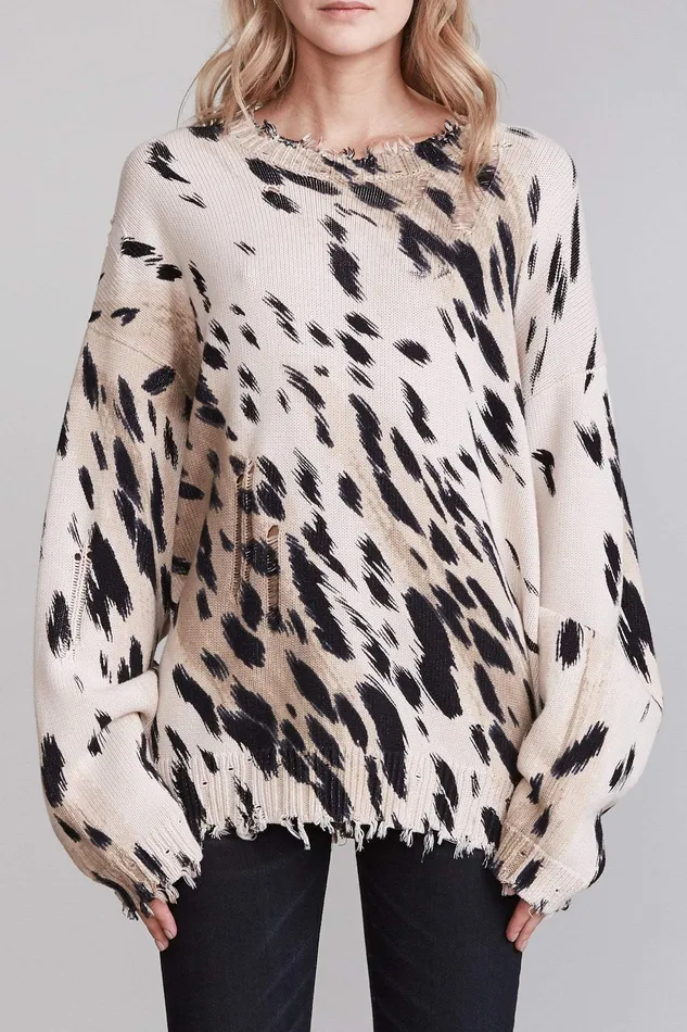 Sweaters Oversized Sweater 8211 Cheetah 8211 R13 Women Sweaters Oversized Sweater 8211 Cheetah 8211 R13 Women