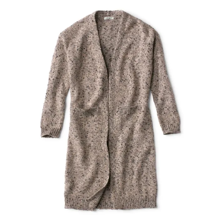 Sweaters Women Orvis Marled Sweater Duster Mushroomfeather Multi