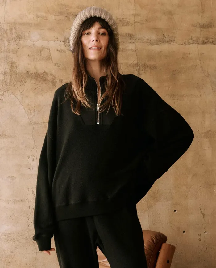 Sweaters Women The Great The Slouch Trail Sweatshirt Almost Black