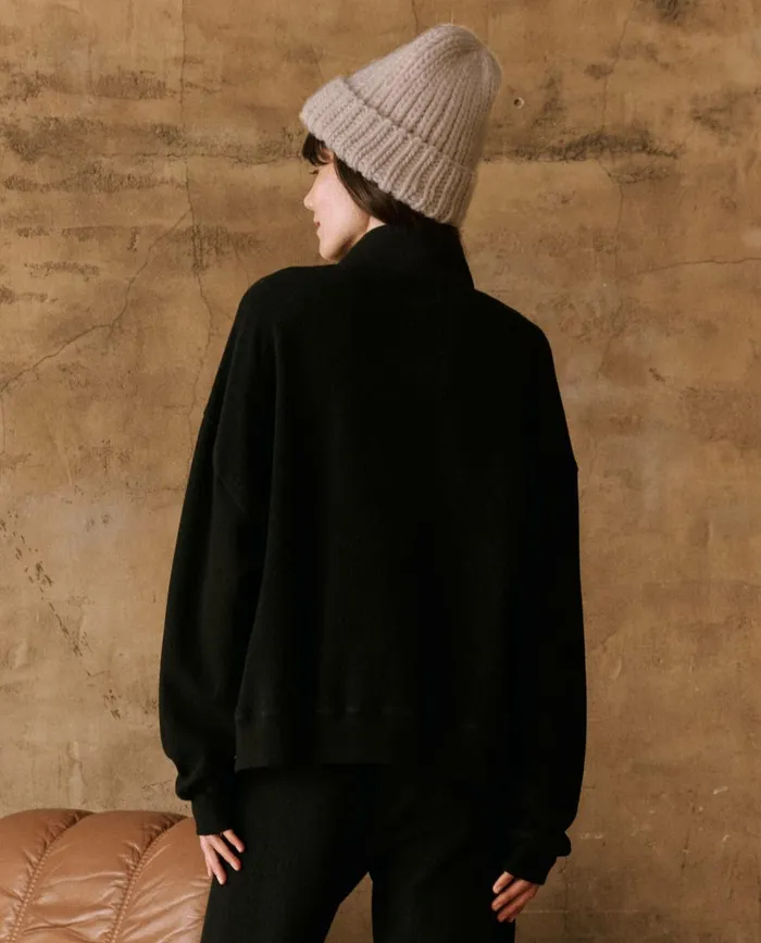 Sweaters Women The Great The Slouch Trail Sweatshirt Almost Black Sweaters Women The Great The Slouch Trail Sweatshirt Almost Black