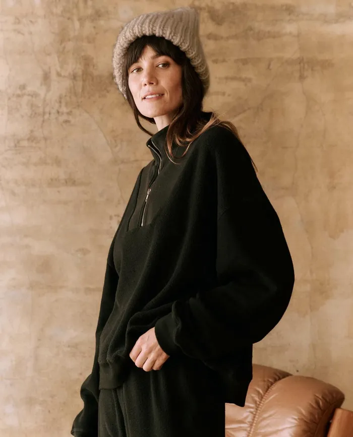 Sweaters Women The Great The Slouch Trail Sweatshirt Almost Black Sweaters Women The Great The Slouch Trail Sweatshirt Almost Black