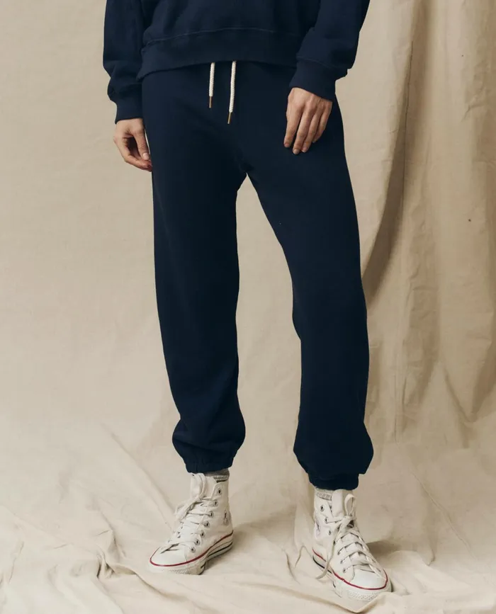 Sweatpants Women The Great The Stadium Sweatpant Solid True Navy