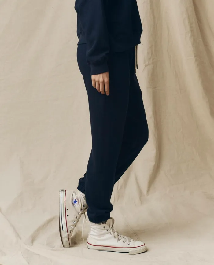 Sweatpants Women The Great The Stadium Sweatpant Solid True Navy Sweatpants Women The Great The Stadium Sweatpant Solid True Navy