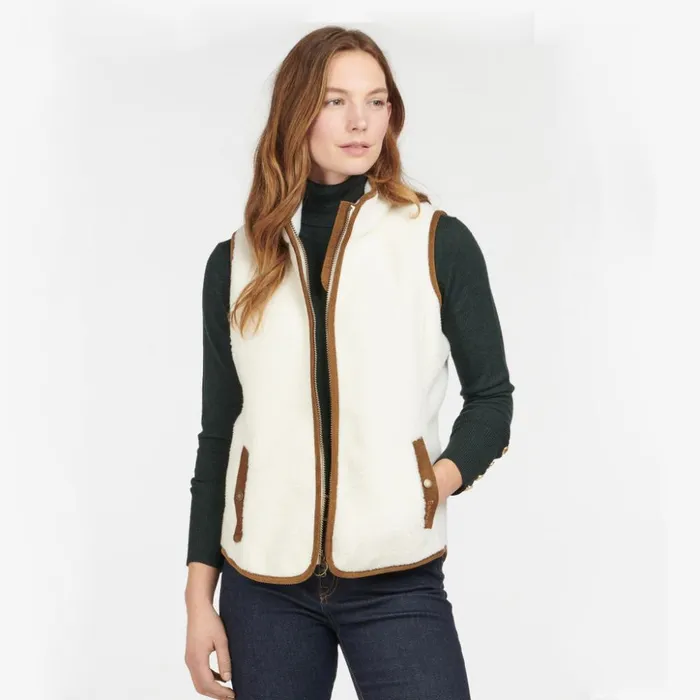 Sweatshirts Women Orvis Barbour Burford Fleece Vest Winter Pearl