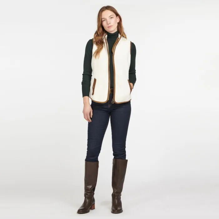 Sweatshirts Women Orvis Barbour Burford Fleece Vest Winter Pearl