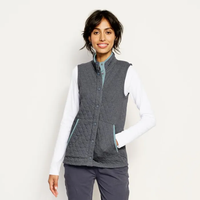 Sweatshirts Women Orvis Womens Outdoor Quilted Vest Storm