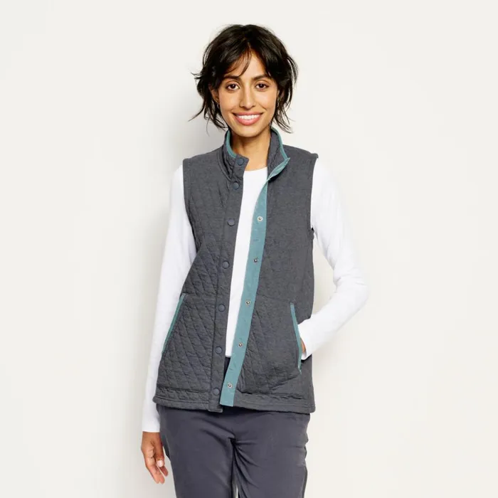 Sweatshirts Women Orvis Womens Outdoor Quilted Vest Storm