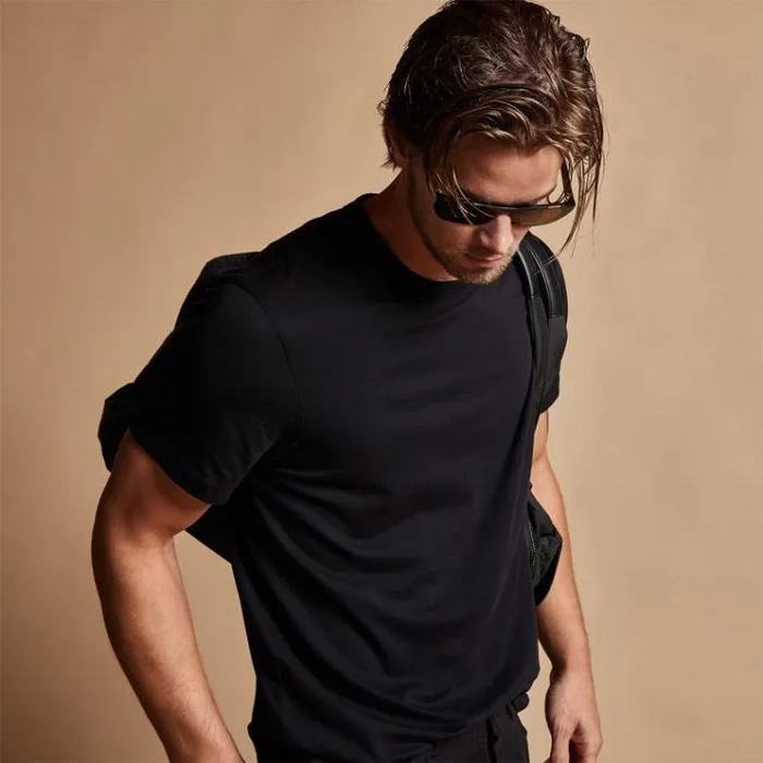 TShirts Men James Perse Brushed Lotus Crew Black
