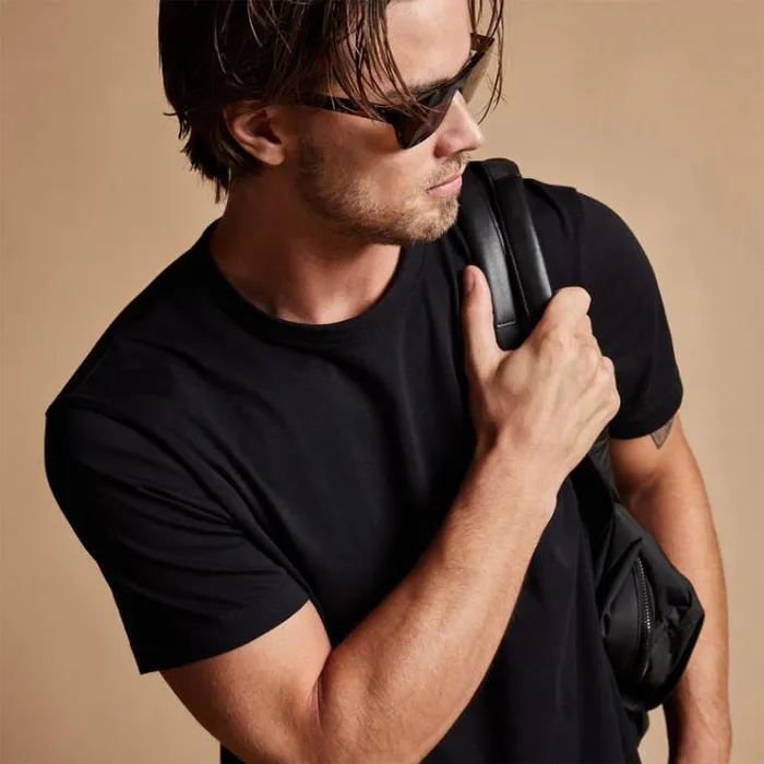 TShirts Men James Perse Brushed Lotus Crew Black