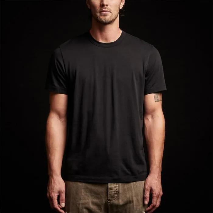 TShirts Men James Perse Brushed Lotus Crew Black