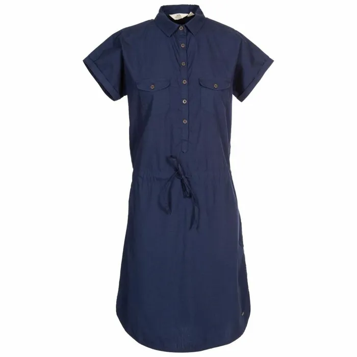 Talula Short Sleeve Dress Navy Women Trespass Skirts and Dresses